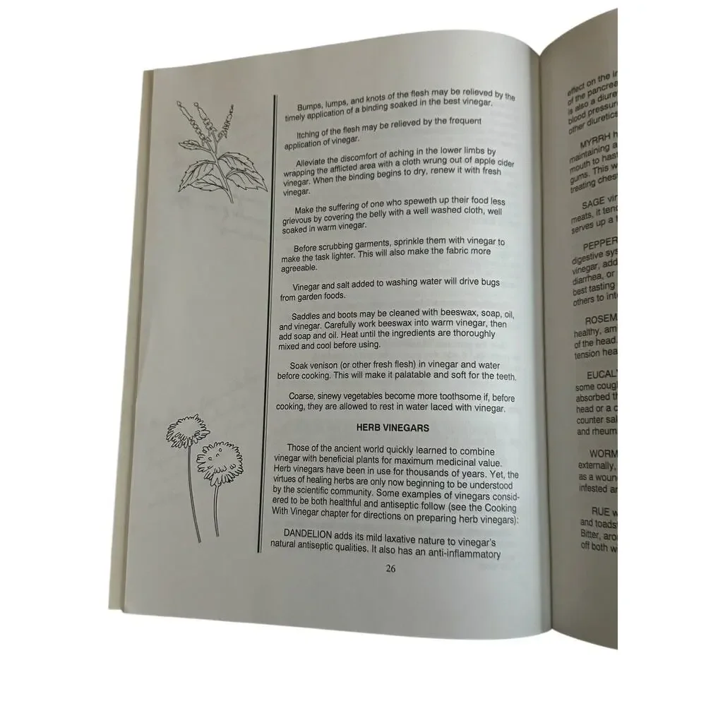 The Vinegar Book Emily Thacker 7th Edition 1995 Alternative Health Folklore‎